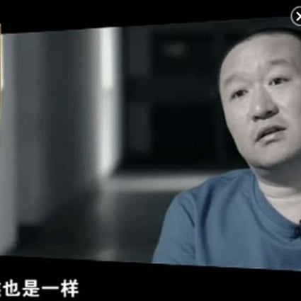 Su Tiezhi, the son of disgraced official Su Rong, appears on Chinese state television. Photo: SCMP Pictures
