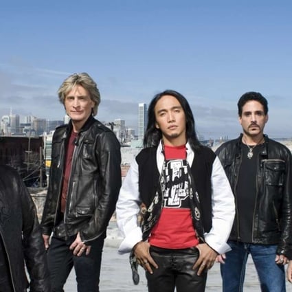 Rock band Journey, with formerly Hong Kong-based Arnel Pineda (centre) as lead singer, play Hong Kong on February 13.