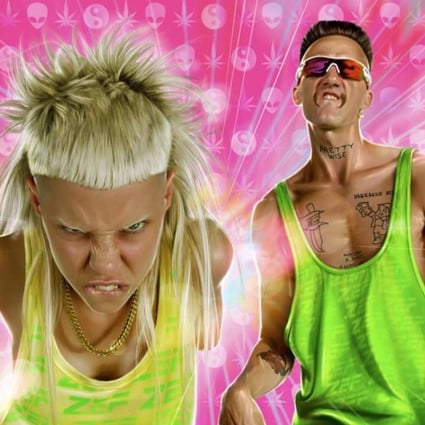 Yolandi Visser (left) and Ninja of Die Antwoord, who have dropped out of Clockenflap 2016.