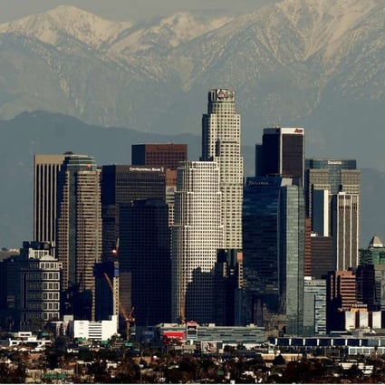 In their preferred cities for emigration, Los Angles was chosen by 17.8 per cent of the wealthy Chinese people in the survey as they place where they would like to buy property and live. Photo: AFP