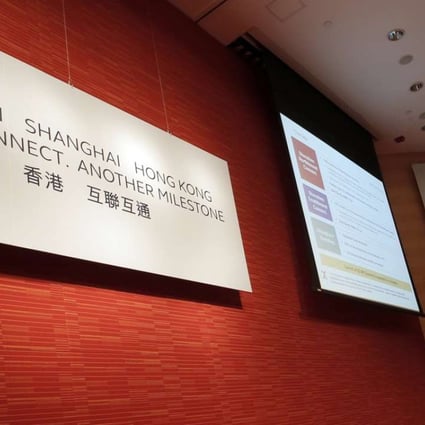 Hong Kong Exchanges and Clearing chief executive Charles Li speaks after the long-awaited Shenzhen-Hong Kong Stock Connect was officially approved in August by the Chinese government. Photo: AP