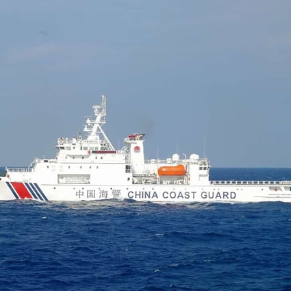 China's patrol boat 2502 sails into waters near the disputed islands in the East China Sea. Photo: AFP