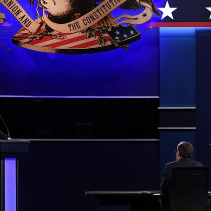 Donald Trump (left) and Hillary Clinton in the third and final presidential debate at the University of Nevada Las Vegas on October 19. Photo: TNS