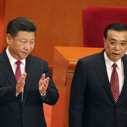 President Xi Jinping (left) and Premier Li Keqiang pictured in July this year at the Great Hall of the People in Beijing. The elections to the 19th congress come amid intensive calls within the party for loyalty to Xi. Photo: AP