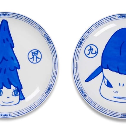 Life is Only One (2015), a limited edition set of three plates by Yoshitomo Nara, sold for HKJ$18,000 at auction in Hong Kong. Photo: courtesy of Bonhams