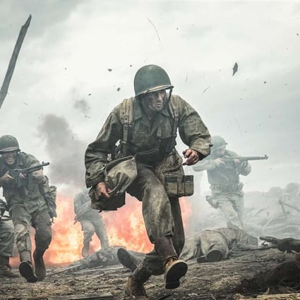 Andrew Garfield as Desmond Doss in a still from Hacksaw Ridge. Photo: Mark Rogers, Summit Entertainment