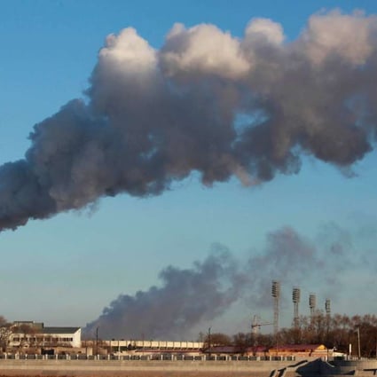 Smoke billows from a factory in Heihe, Heilongjiang province. In the past few decades, China’s northeast has gone from being the country’s economic powerhouse to its most systematically troubled large region. Photo: AFP