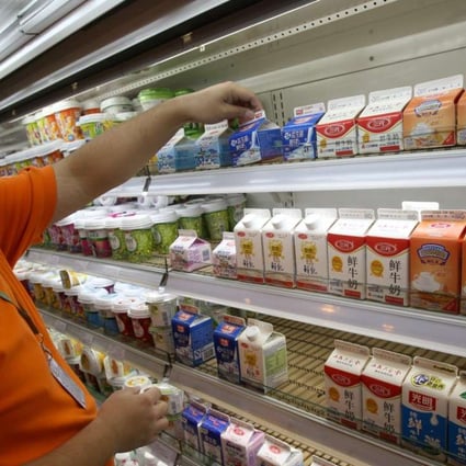 The country’s two biggest dairy giants – Yili and Mengniu – each reached 146 million urban Chinese families in the 52 weeks ended October 7. Photo: Bloomberg