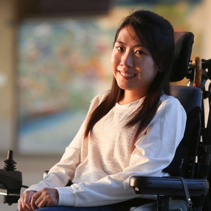 Boccia player Ho Yuen-kei wants to help those with disabilities share the joy of sports. Photo: Xiaomei Chen