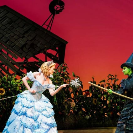 Wicked’s Glinda (Carly Anderson) and the Wicked Witch of the West (Jacqueline Hughes) square off. Photos: Matt Crockett
