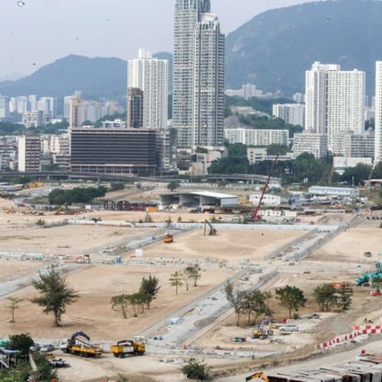 The ongoing construction of site NKIL6562 Kai Tak Area 1L. Photo: Dickson Lee