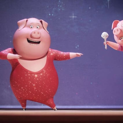 Rosita (left, voiced by Reese Witherspoon) and Gunter (Nick Kroll) in (Sing category I). Directed by Garth Jennings and Christophe Lourdelet, the film also features the voices of Matthew McConaughey and Seth MacFarlane, among others.