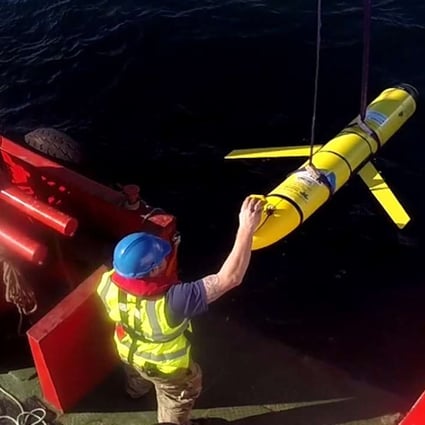 An ocean glider unmanned underwater vehicle similar to the one seized by the Chinese navy off the coast of the Philippines. Photo: AFP