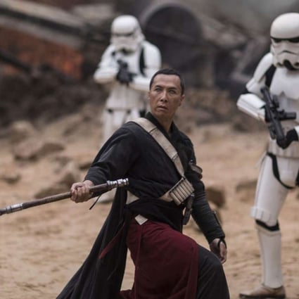 Donnie Yen as Chirrut Imwe in Rogue One: A Star Wars Story, which took US$290 million in its opening weekend. Photo: Lucasfilm