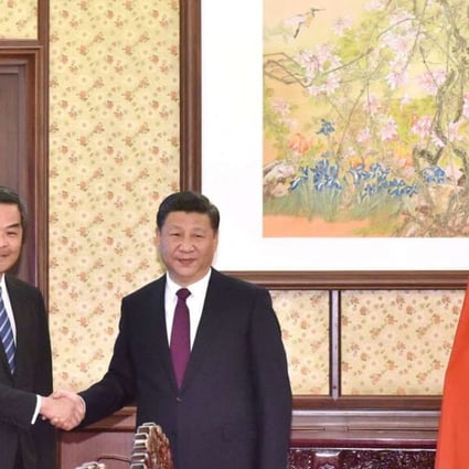 Hong Kong Chief Executive Leung Chun-ying with President Xi Jinping in Beijing on Friday. Photo: Information Services Department