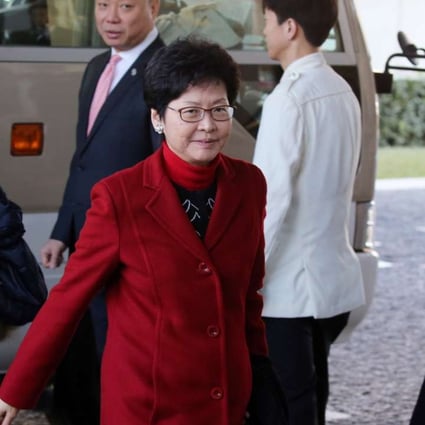Carrie Lam arrives in Beijing to meet mainland officials on December 22. She was back on December 28. Photo: Dickson Lee