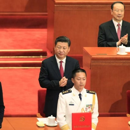 President Xi Jinping (centre) and Premier Li Keqiang (right) will retain their posts after the congress. Photo: Simon Song