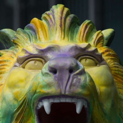 HSBC kicked off its “Celebrate Pride, Celebrate Unity” campaign in November by displaying replicas of the bank’s iconic lions in rainbow colours, created by a local LGBT artist, in front of its Hong Kong headquarters. Photo: EPA