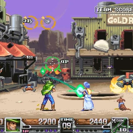 A scene from the game Wild Guns Reloaded.