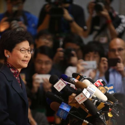 Carrie Lam Cheng Yuet-ngor has announced her bid for the chief executive post, and is considered Beijing’s preference. Photo: Sam Tsang