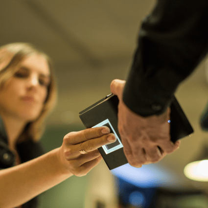Touché, a device which uses fingerprint to process mobile payments: Touché
