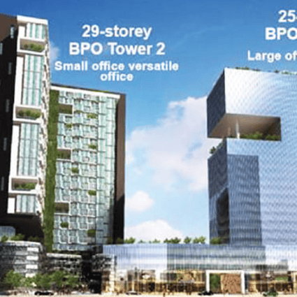 An artist’s impression of BPO Prime. With a gross development value of US$290 million in Bayan Baru, Penang, the project was to be completed in 2019. However, it has been postponed indefinitely, inadvertently pushing back the commencement of the PITP project too. Photo: The Edge