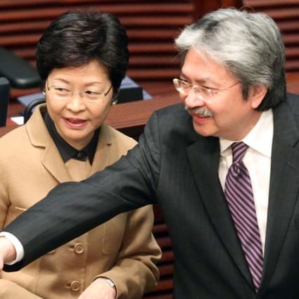 Carrie Lam has seen rival chief executive hopeful John Tsang steal a march on her in social media outreach. Photo: Sam Tsang