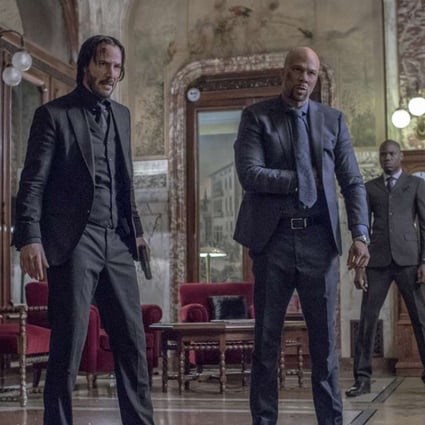 Keanu Reeves (left) and Common in a scene from John Wick: Chapter 2. Photo: Niko Tavernise/Lionsgate via AP
