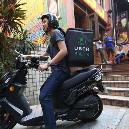 Services like UberEATS have been gaining in popularity. Photo: Edmond So