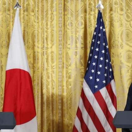 Japanese Prime Minister Shinzo Abe and US President Donald Trump. Photo: AP