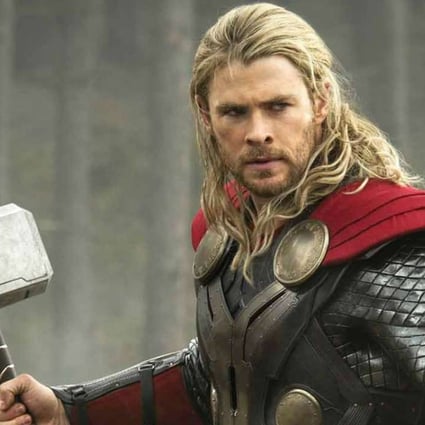 Chris Hemsworth as Thor in the Marvel movie, Thor.