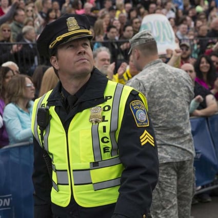 Mark Wahlberg in a still from Patriots Day (category IIB), directed by Peter Berg.