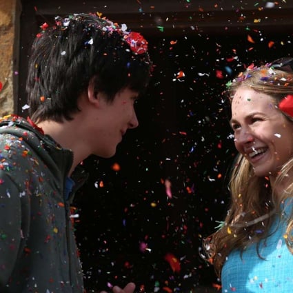 Asa Butterfield and Britt Robertson in the film The Space Between Us (category IIA), directed by Peter Chelsom.