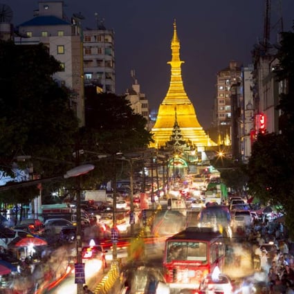 A file picture of central Yangon. Photo: Bloomberg