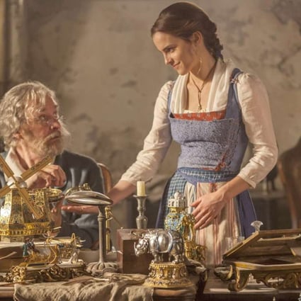 Emma Watson stars as Belle and Kevin Kline is Maurice, Belle’s father, in Beauty and the Beast. Photo: Disney