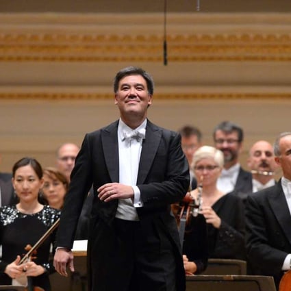 File photo shows Conductor Alan Gilbert on stage during the Carnegie Hall 125th season opening night gala at Carnegie Hall in New York. New York Philharmonic music director Alan Gilbert will close his tenure with concerts that bring together musicians from around the world, including from China, Russia, Iran, and Cuba among others. Photo: AFP