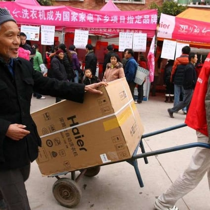 Haier white goods have been popular with rural Chinese consumers, but now the company and its rivals are competing for the hearts and minds of younger, more demanding consumers. Photo: Handout