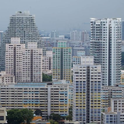 A view of private residential apartments and public housing estates in Singapore. Photo: REUTERS/Edgar Su