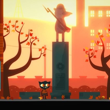 The run-down town slightly changes as your choices change in Night in the Woods.