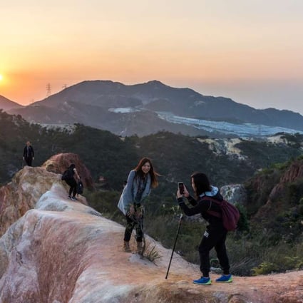 While picturesque views, such as from Por Lo Shan in Tuen Mun (above), are worth capturing on camera, experts warn against getting too carried away and ignoring safety.