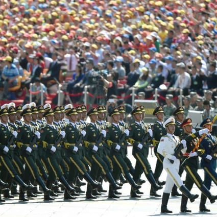 China’s last major military parade, held in 2015. Photo: Xinhua
