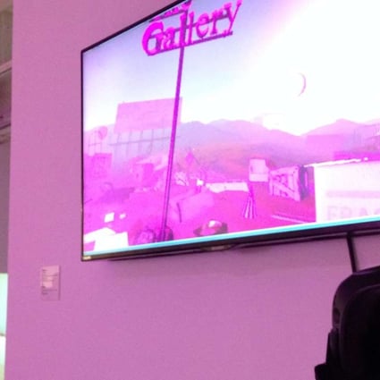 The Gallery (2014-ongoing), a virtual gallery designed by Wang Xin that features in the “.com/.cn” show. Photo: Enid Tsui