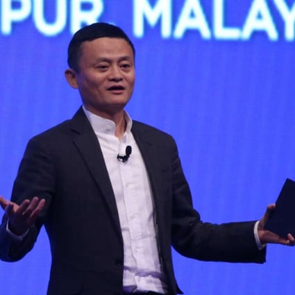Jack Ma, Alibaba’s executive chairman, at the launch ceremony of the Malaysian e-hub in Kuala Lumpur. Photo: SCMP Pictures