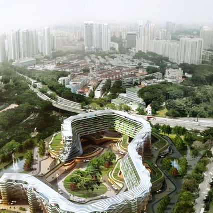 Singapore-based Spark Architects' Home Farm concept for a retirement community is based around an urban farm. Photo: Spark Architects