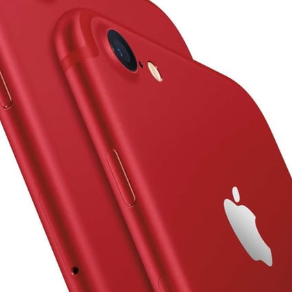 Apple’s new red iPhone 7 and iPhone 7 Plus models go on sale this weekend. Photo: Photo: SCMP Handout