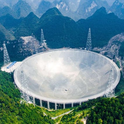 The 500-metre Aperture Spherical Telescope (FAST) in China's Guizhou province recently joined the hunt for extraterrestrial life. Photo: Xinhua