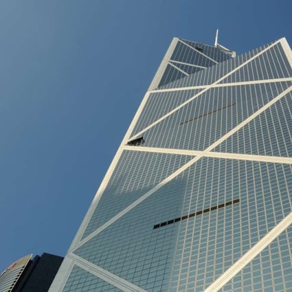 I.M. Pei’s Bank of China Tower in Central – known as Chinese Silver Sword.
