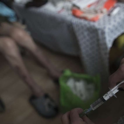 The number of known drug users in China rose 6.8 per cent to 2.505 million last year, with more than 60 per cent consuming synthetic drugs, according to the government. Photo: AFP