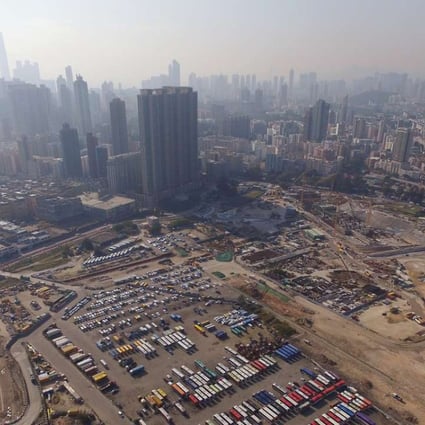 A general view of the former Kai Tak airport site. A listed unit of HNA Group bought two plots of land at Kai Tak in the past two months. Photo: Bruce Yan