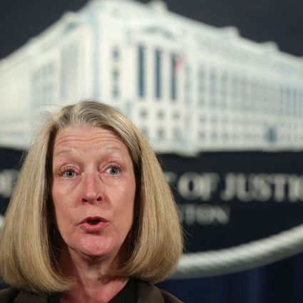 A file picture of Mary McCord, acting US assistant attorney general. McCord issued a statement that a US diplomat had been charged over contacts with Chinese intelligence agents. Photo: AFP